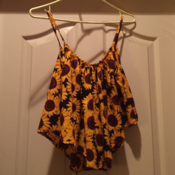 Sun flower crop top - Picture 2 of 2