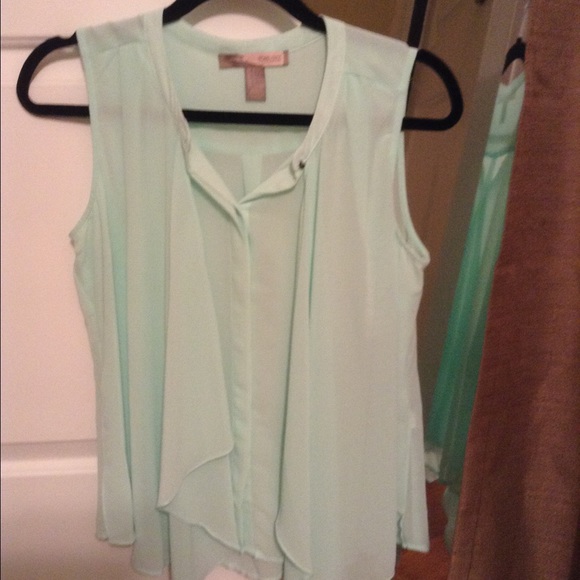 Mock neck Blouse teal