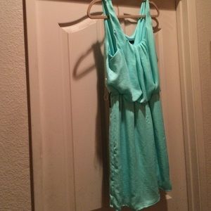 Mint green dress