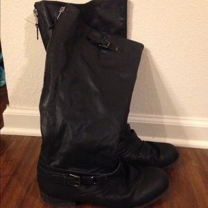 Black riding boots