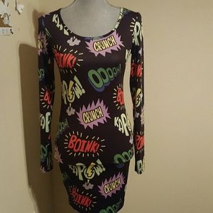 LAST CHANCE Long sleeve cartoon dress!