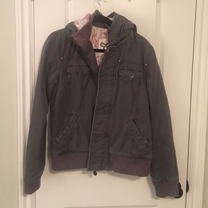Aritzia TNA grey Canvas coat!