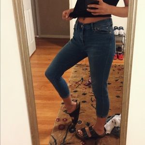 BDG Easy Rider skinny crop blue jeans