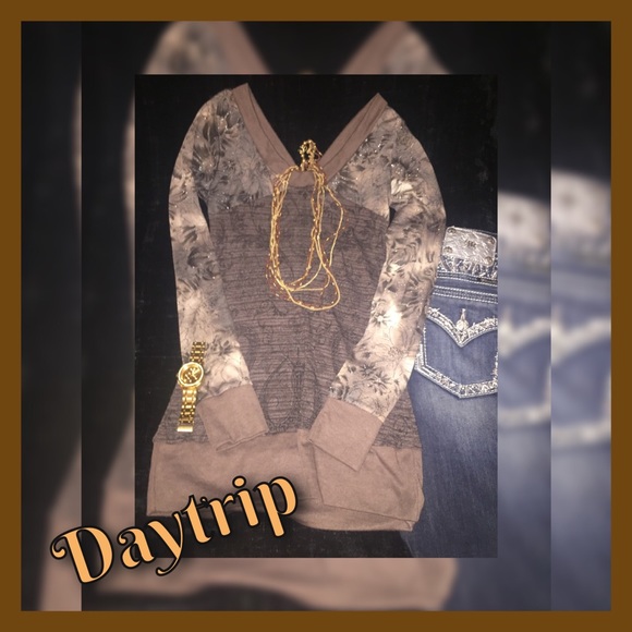 Daytrip Tops - Beautiful brown, sparky Daytrip top