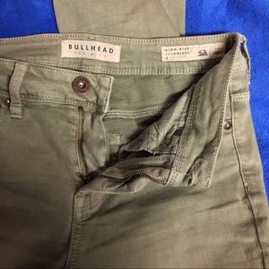Green Bullhead "High-Rise Skinniest" Jeans