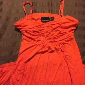 Orange maxi dress