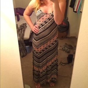 Cute print maxi dress