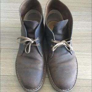 Men's clarks originals brown leather desert boots