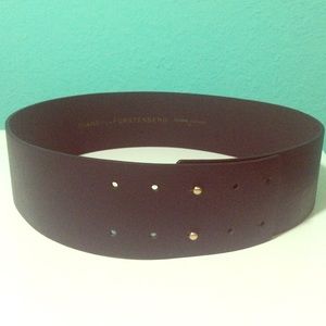 DVF Jill Black Leather Belt-never worn!!