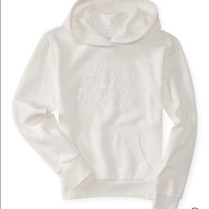 White aero hoddie