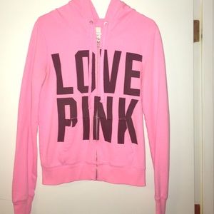 PINK zip up hoodie