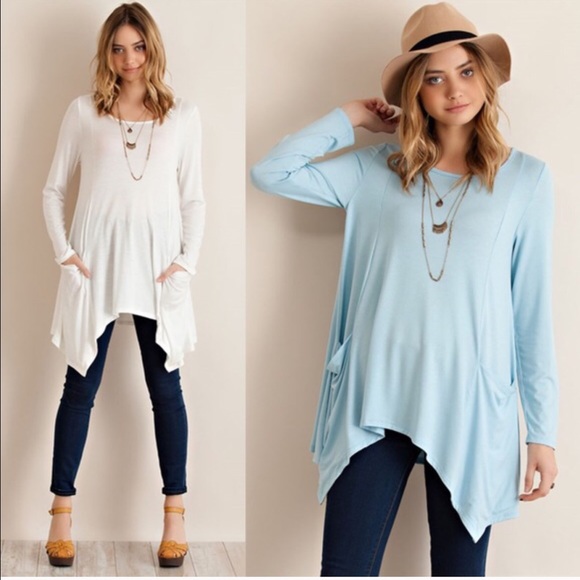 🆕SOMERLYN long sleeve tunic top w pockets - Picture 2 of 4