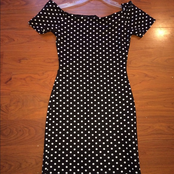 F21 Polka dot slim dress!