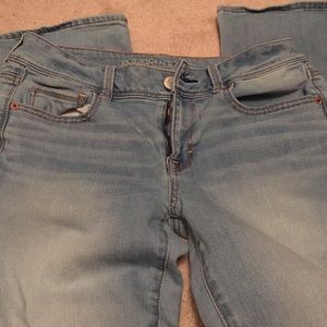Light wash stretch jeans/short