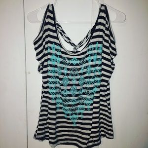 Charlotte Russe Aztec short sleeve shirt