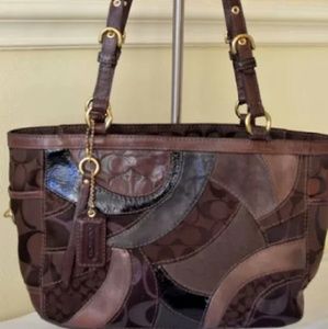Preowned Coach Zoe Patchwork Handbag