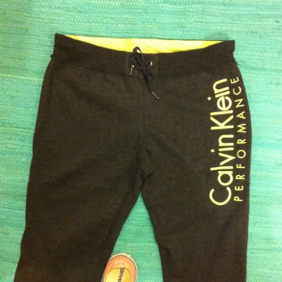 Calvin Klein Charcoal Grey Sweat Pants - Picture 2 of 4