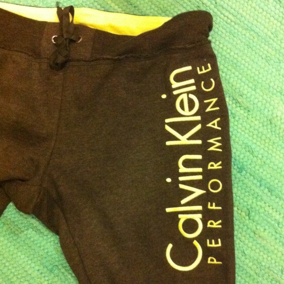 Calvin Klein Charcoal Grey Sweat Pants - Picture 3 of 4