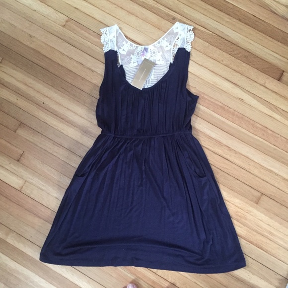 NWT Navy Lace Dress