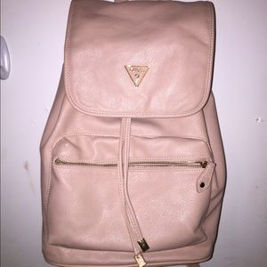 Guess leather pink backpack