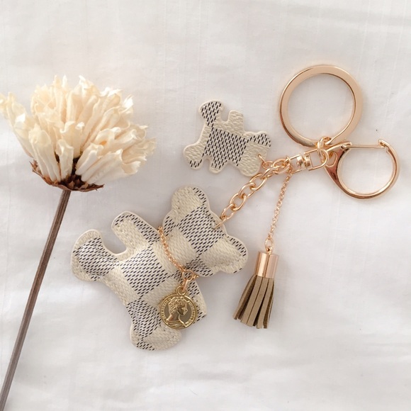 Boutique Handbags - 3Pc Leather Bear Keychain/Bag Charm