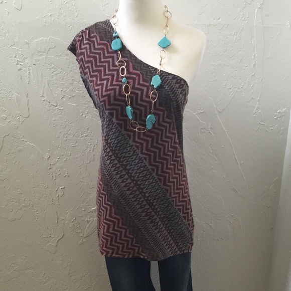 One Shoulder Tribal Tunic