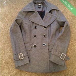 Gray peacoat