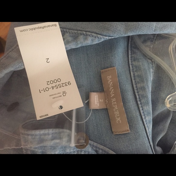 Nwt banana republic denim size 2 dress - Picture 2 of 3