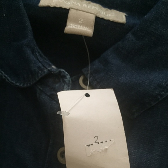 Nwt Banana Republic denim size 2 dress - Picture 2 of 4