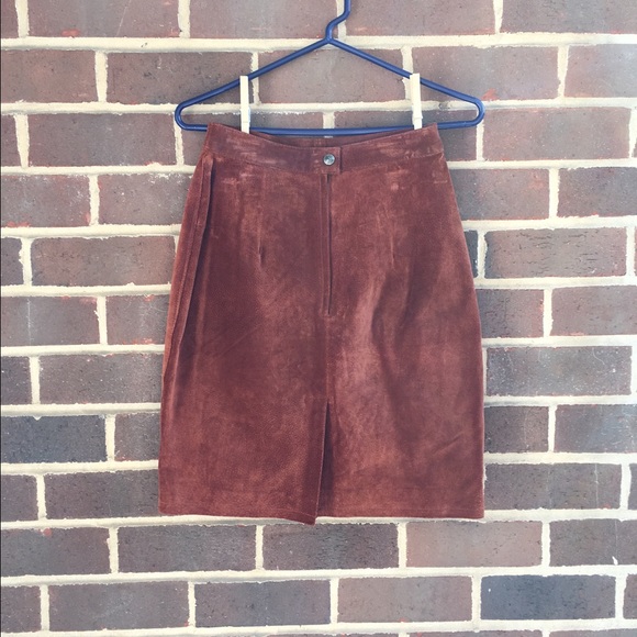 CLEARANCE Vintage Suede Mini skirt