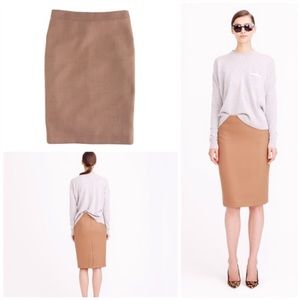 J. Crew Camel "The Pencil Skirt" EUC!!