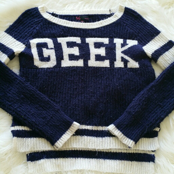 Sweaters - 💞SALE💞 Super Cute GEEK Team Blue Sweater