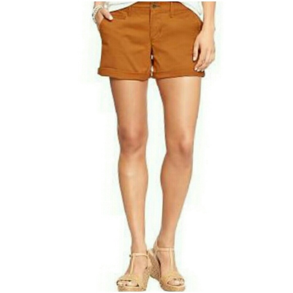 Old Navy Burnt Orange Boyfriend Shorts