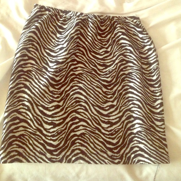 Zebra print miniskirt