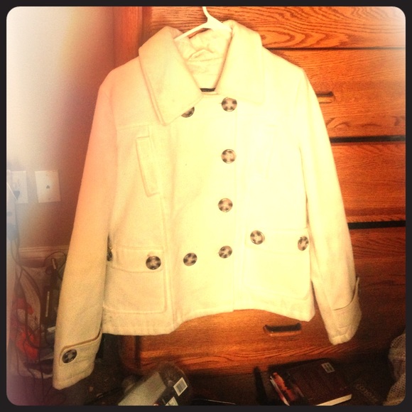 White pea coat