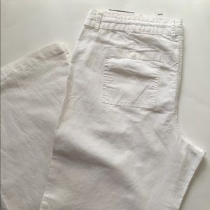 GAP White Linen Pants