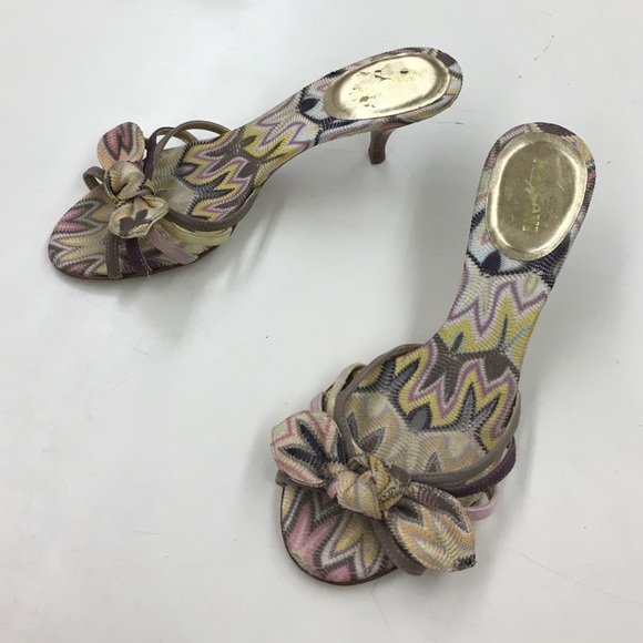Missoni kitten heel sandals perfect for spring!
