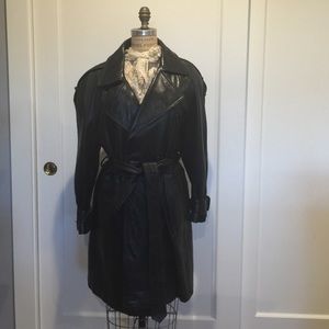 Andrew Marc Long Leather Coat