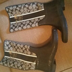 Coach rain boots
