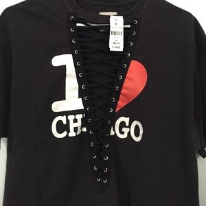 LF Vintage lace-up tee