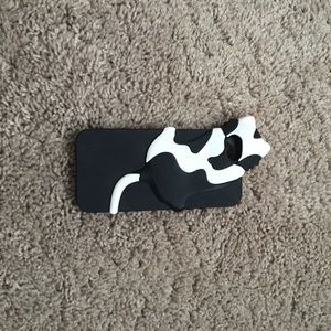 Cute  cat biting phone case