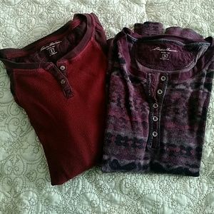 2 Long sleeve shirts from Eddie Bauer
