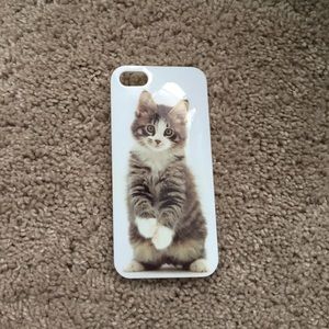 Cat standing up phone case
