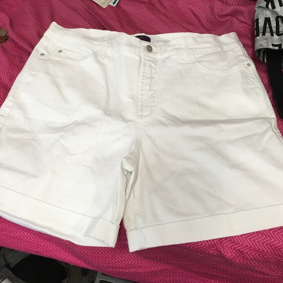 White NYDJ Shorts