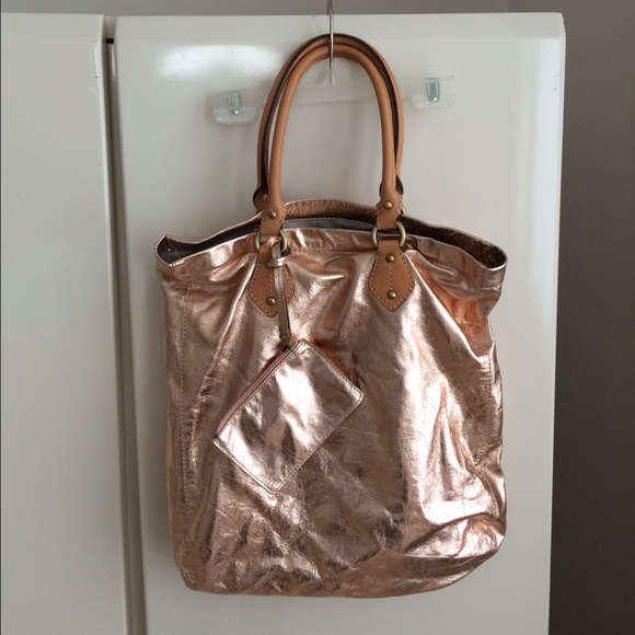 J. Crew Handbags - JCREW Rose Metallic Tote
