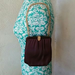 Vintage Bags - Vintage Satin Evening Bag Vintage Bags - Vintage Satin Evening Bag