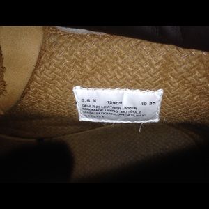 Timberland boot tag