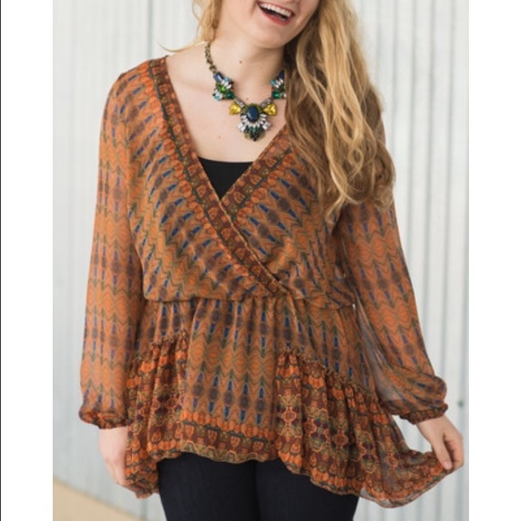 Sheer Ruffled Top - Picture 3 of 3