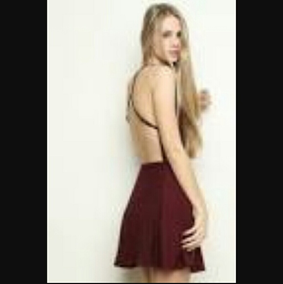 Maroon Brandy Melville Dress
