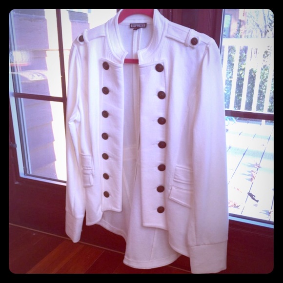 Express Jackets & Blazers - Express Military style cotton jacket